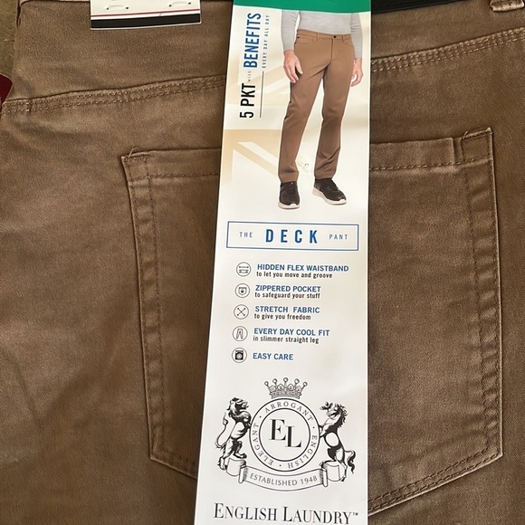 English Laundry Men's Twill 5 Pocket Pant - Picture 3 of 3